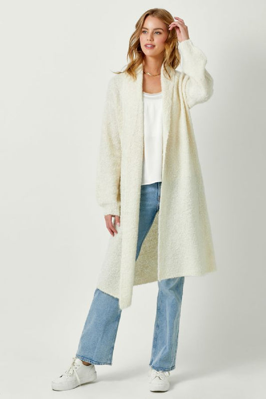 Hannah's Long Ivory Sweater