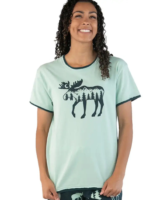Mountain Moose PJ Shirt