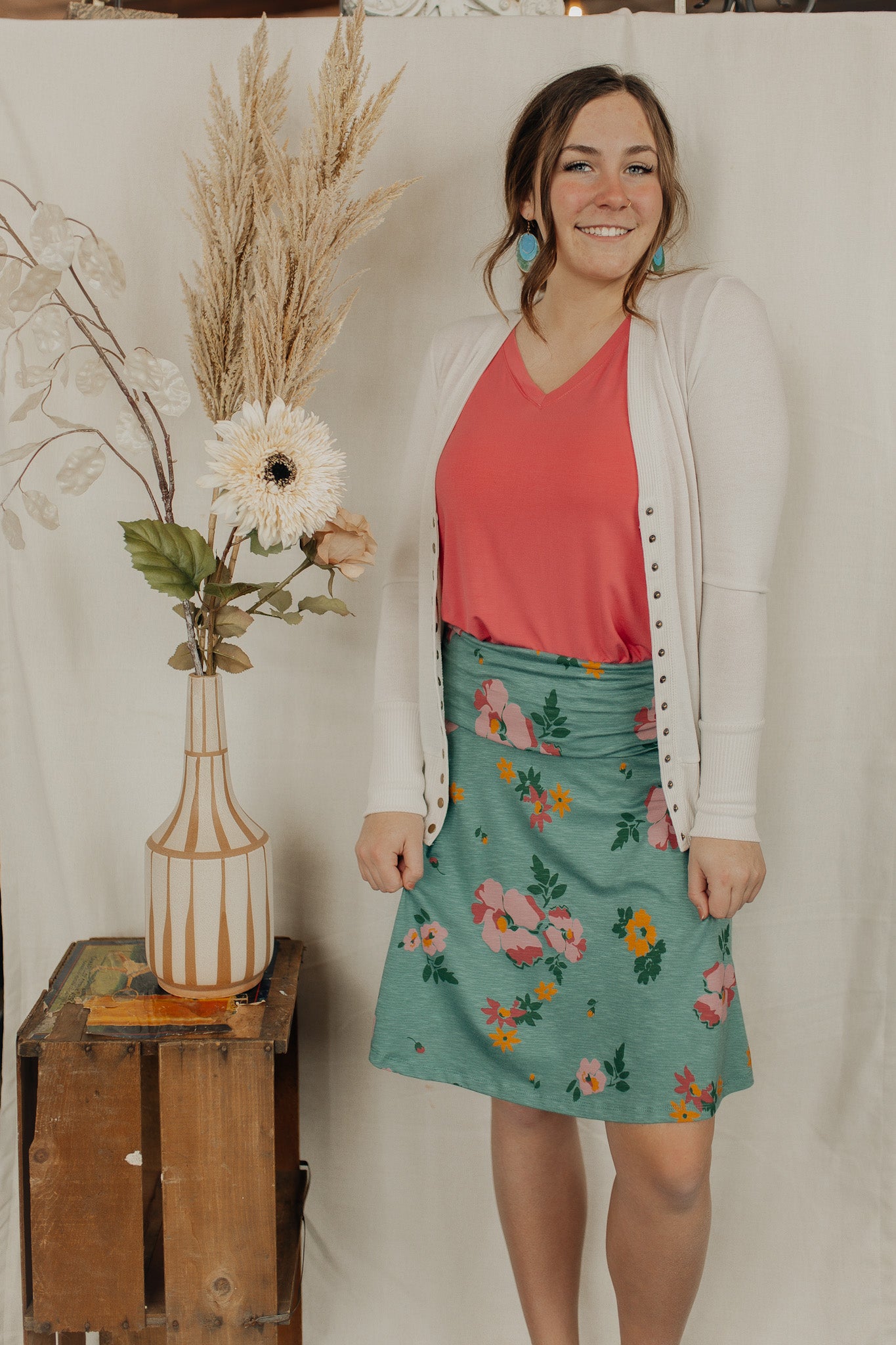 Floral Print Chaka Skirt